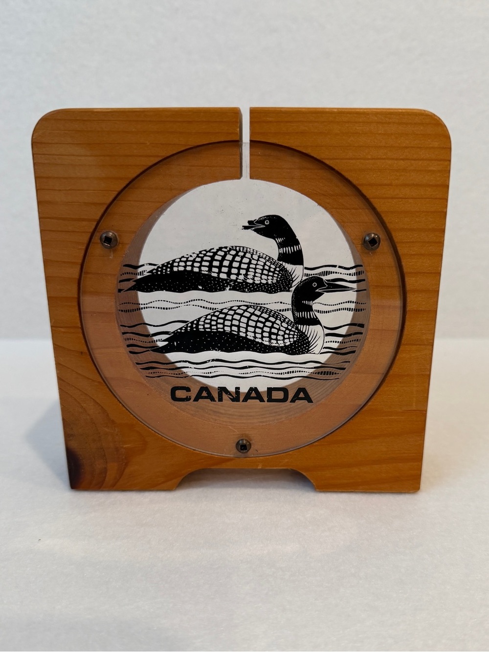 Vintage Wooden Looney Bank Piggy Bank